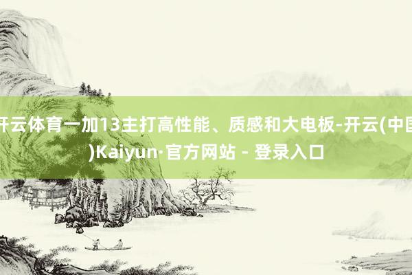 开云体育一加13主打高性能、质感和大电板-开云(中国)Kaiyun·官方网站 - 登录入口