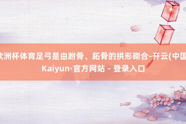 欧洲杯体育足弓是由跗骨、跖骨的拱形砌合-开云(中国)Kaiyun·官方网站 - 登录入口