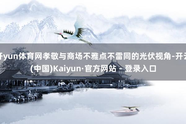 开yun体育网孝敬与商场不雅点不雷同的光伏视角-开云(中国)Kaiyun·官方网站 - 登录入口